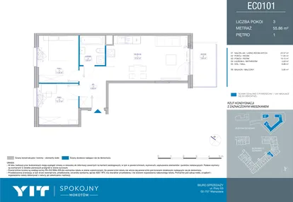 Mieszkanie w inwestycji: Spokojny Mokotów