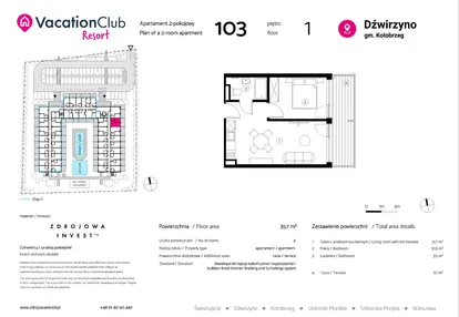 Mieszkanie w inwestycji: VacationClub Resort