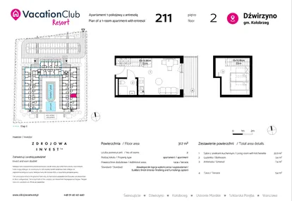 Mieszkanie w inwestycji: VacationClub Resort