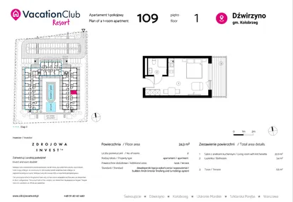 Mieszkanie w inwestycji: VacationClub Resort