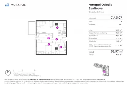 Mieszkanie w inwestycji: Murapol Osiedle Szafirove