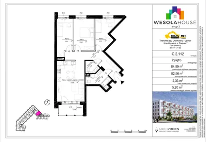 Mieszkanie w inwestycji: Wesoła House Etap II