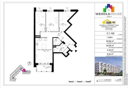 Mieszkanie w inwestycji: Wesoła House Etap II