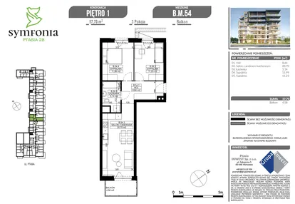 Mieszkanie w inwestycji: Symfonia Ptasia 28