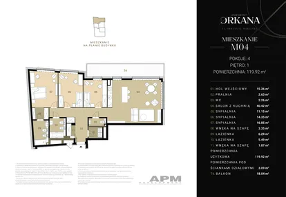 Mieszkanie w inwestycji: Apartamenty Orkana
