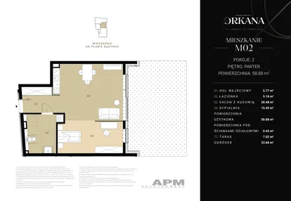 Mieszkanie w inwestycji: Apartamenty Orkana