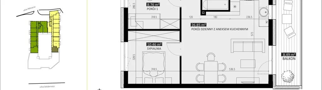 Mieszkanie w inwestycji: Apartamenty Północna etap II