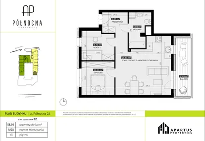 Mieszkanie w inwestycji: Apartamenty Północna etap II