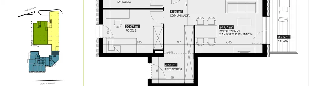 Mieszkanie w inwestycji: Apartamenty Północna etap II