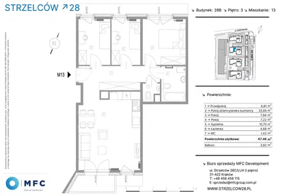 Mieszkanie w inwestycji: Strzelców 28