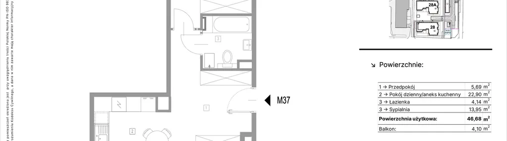 Mieszkanie w inwestycji: Strzelców 28