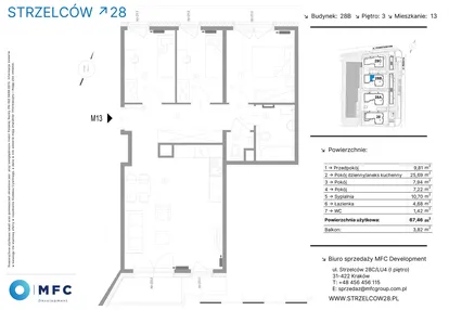 Mieszkanie w inwestycji: Strzelców 28