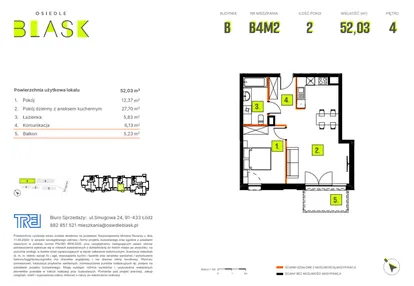 Mieszkanie w inwestycji: Osiedle BLASK - Etap I