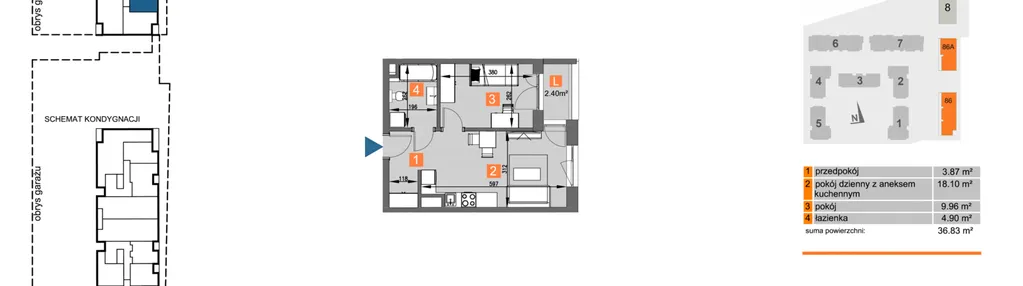 Mieszkanie w inwestycji: Piasta Towers bud. 86 i 86A