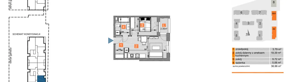 Mieszkanie w inwestycji: Piasta Towers bud. 86 i 86A