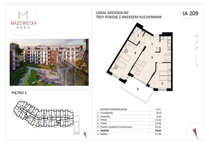 Mieszkanie w inwestycji: Mazowiecka Park - budynek I