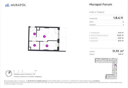 Mieszkanie w inwestycji: Murapol Forum