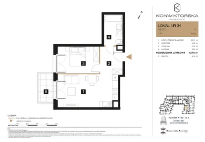 Mieszkanie w inwestycji: Konwiktorska Residence