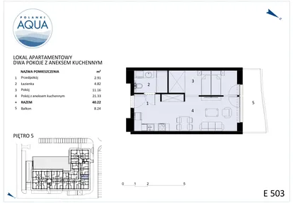Mieszkanie w inwestycji: Polanki Aqua - budynek E i F