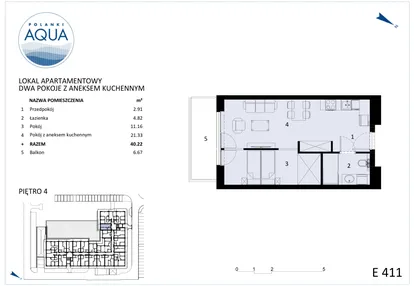 Mieszkanie w inwestycji: Polanki Aqua - budynek E i F