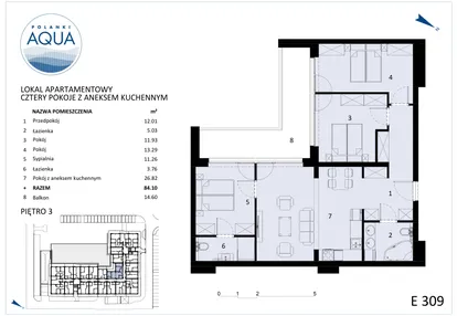 Mieszkanie w inwestycji: Polanki Aqua - budynek E i F