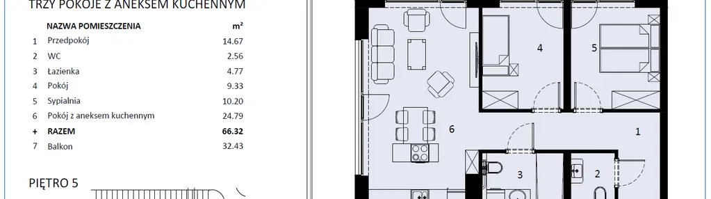 Mieszkanie w inwestycji: Polanki Aqua - budynek E i F