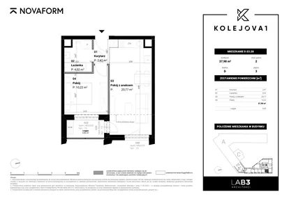 Mieszkanie w inwestycji: Kolejova 1