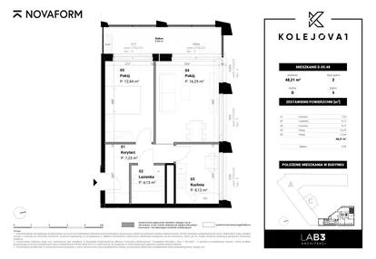 Mieszkanie w inwestycji: Kolejova 1