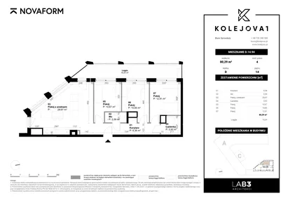 Mieszkanie w inwestycji: Kolejova 1