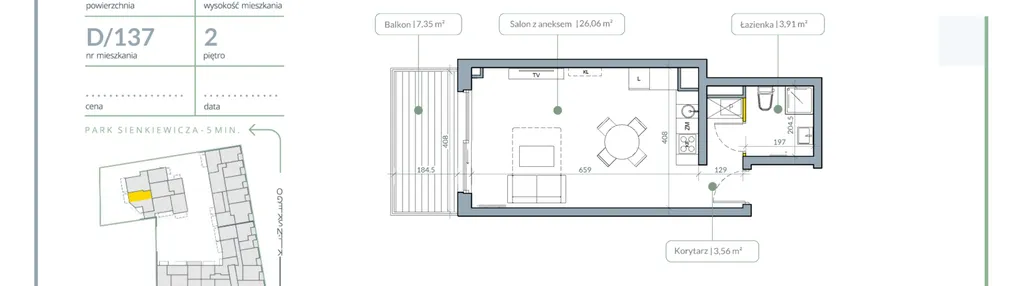 Mieszkanie w inwestycji: Flora Śródmieście