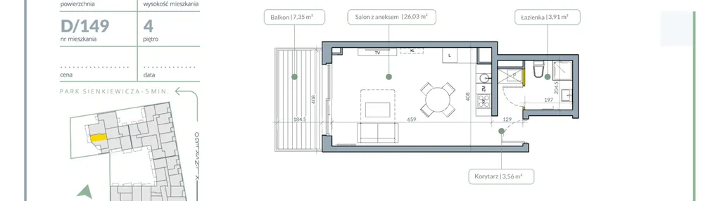 Mieszkanie w inwestycji: Flora Śródmieście