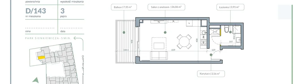 Mieszkanie w inwestycji: Flora Śródmieście