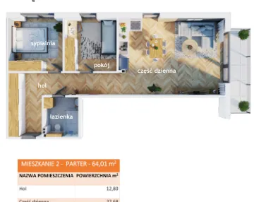 Mieszkanie w inwestycji: Apartamenty Straconki 63