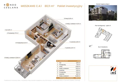 Mieszkanie w inwestycji: Rondo Ceglana etap II
