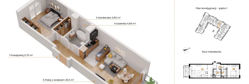 Mieszkanie w inwestycji: Rondo Ceglana etap II