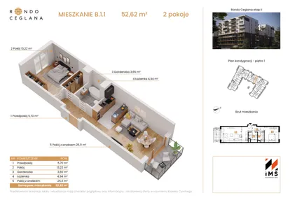 Mieszkanie w inwestycji: Rondo Ceglana etap II