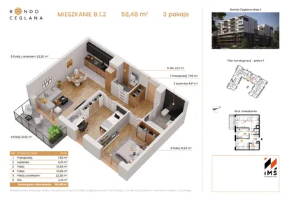 Mieszkanie w inwestycji: Rondo Ceglana etap II