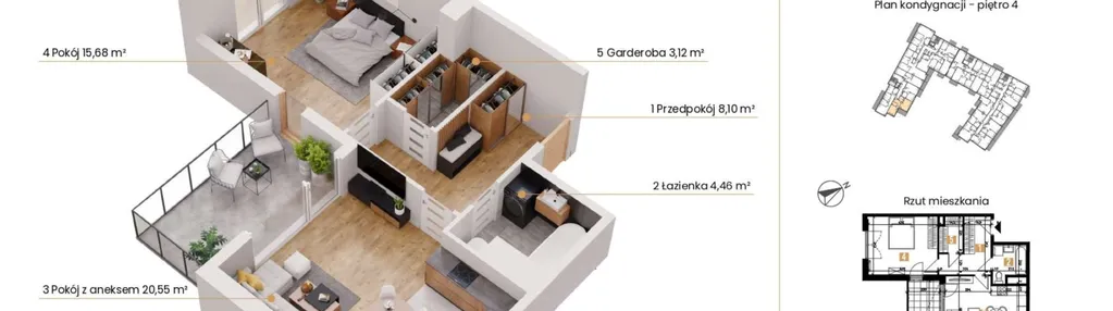 Mieszkanie w inwestycji: Rondo Ceglana etap II