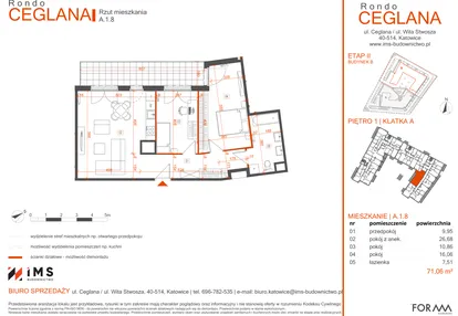Mieszkanie w inwestycji: Rondo Ceglana etap II