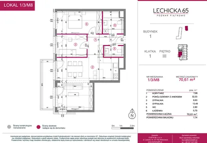 Mieszkanie w inwestycji: Lechicka 65
