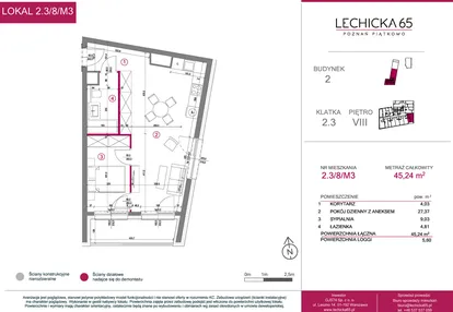 Mieszkanie w inwestycji: Lechicka 65