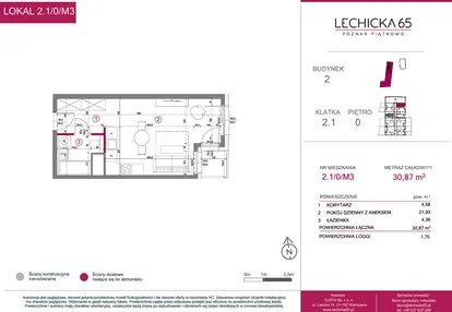 Mieszkanie w inwestycji: Lechicka 65