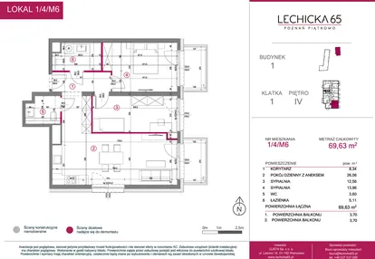 Mieszkanie w inwestycji: Lechicka 65