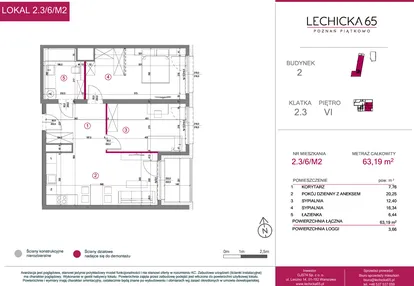 Mieszkanie w inwestycji: Lechicka 65