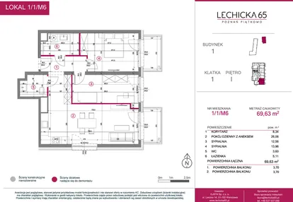 Mieszkanie w inwestycji: Lechicka 65