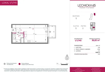 Mieszkanie w inwestycji: Lechicka 65