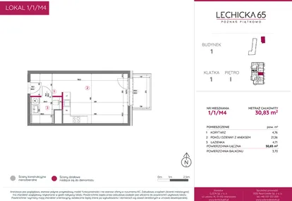 Mieszkanie w inwestycji: Lechicka 65