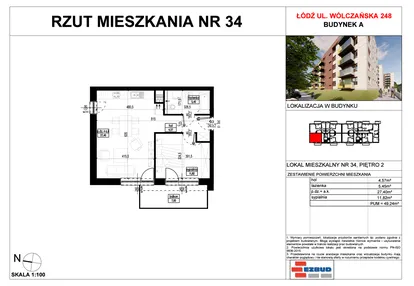 Mieszkanie w inwestycji: Wólczańska 248 - etap II