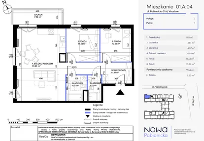 Mieszkanie w inwestycji: Nowa Pabianicka