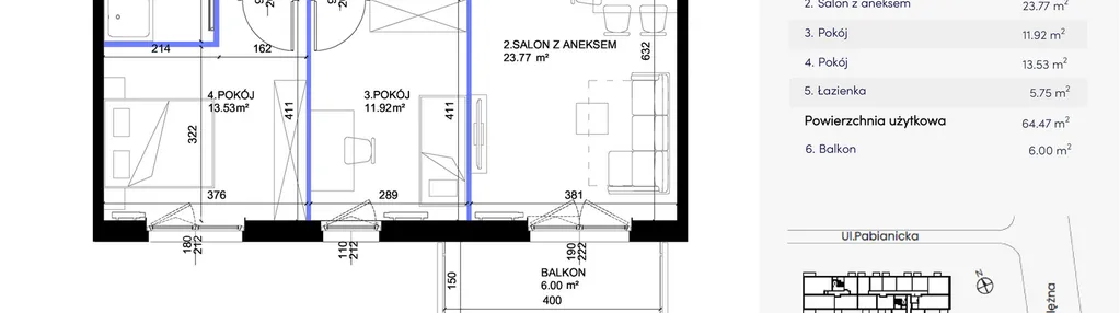 Mieszkanie w inwestycji: Nowa Pabianicka